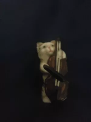 Buy Vintage  Beswick  Minature  Cat Cello Player Band • 9.99£