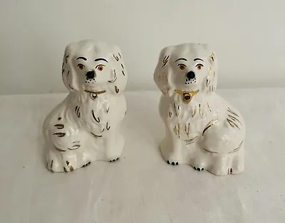 Buy A Lovely Looking Pair Of Early Rare Beswick Small China Staffordshire Gloss Dogs • 49.50£