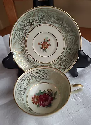 Buy  Thomas Ivory Bavaria Porcelain Floral Demitasse Tea Cup & Saucer 07026 • 13.71£