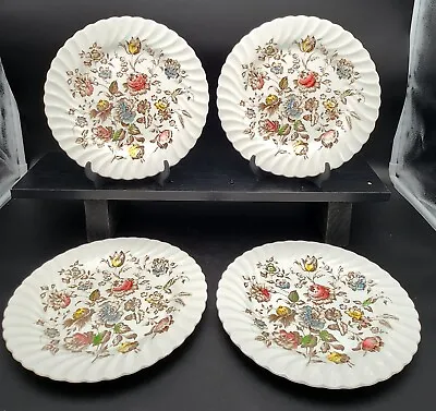 Buy Set Of 4 Antique Johnson Brothers Staffordshire Bouquet Dinner Plates  • 32.72£