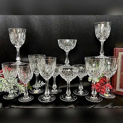 Buy Vintage Glasses Monte Claire Crystal Joska Glassware Water Wine Champagne 12 Pcs • 443.86£