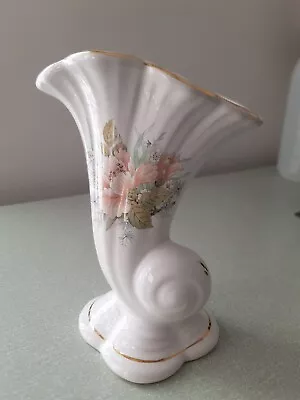 Buy Horn Shell Glass Vase Cornucopia Horn Shell Vase New Reduced  • 13£