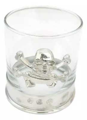 Buy Skull & Crossbone 11oz Crystal Tumbler With Pewter Base In Presentation Box  • 19.99£