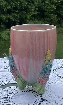 Buy Rare Pink Clarice Cliff “My Garden”Tripod Vase • 75£