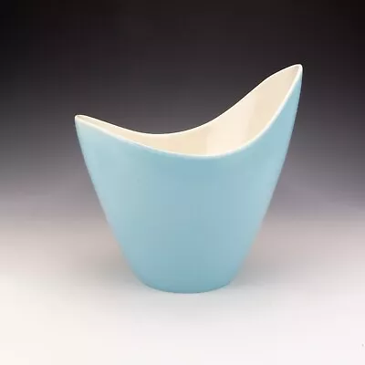 Buy Poole Pottery - Freeform Range - Blue Twintone Vase - Mid-Century Modern Design • 0.99£