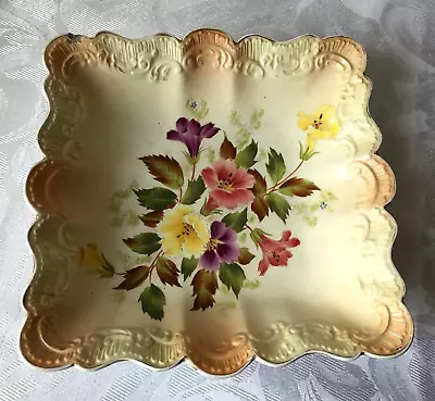Buy Carlton Ware Blush Ivory Hand Painted Floral Bowl Antique Victorian C1890s • 29.99£