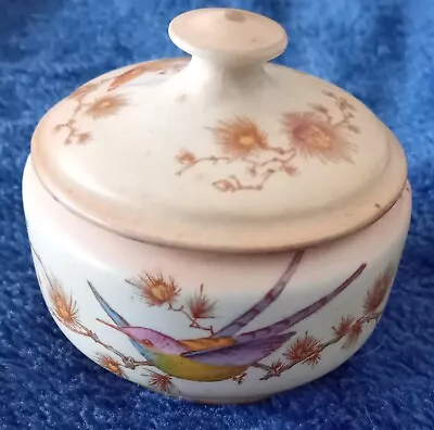 Buy Vintage, Antique Edwardian Crown Ducal Ware Bird Trinket Box In Good Condition • 3£