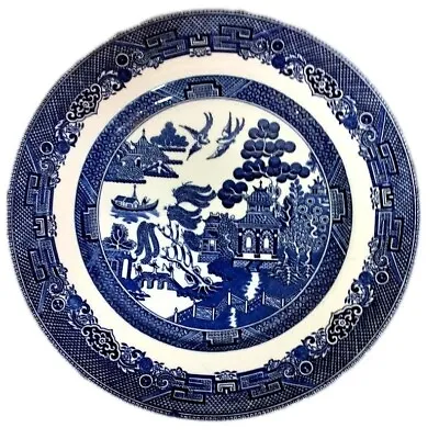 Buy Johnson Brothers Blue & White China Set Of 2 Vintage Dinner Plates • 52.03£