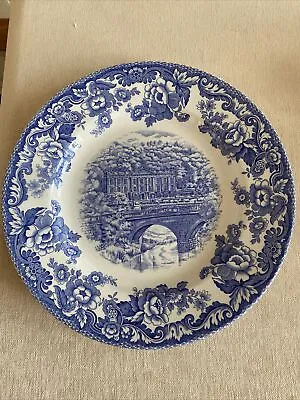 Buy SPODE BLUE  COLLECTIBLE PLATE Chatsworth House Limited Edition English Ceramic • 13£