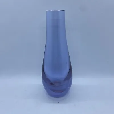 Buy Caithness Light Amethyst Crystal Glass Bud Vase, Stroma Vase, Teardrop Shaped • 16.50£