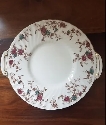 Buy Minton “Ancestral” China Cake Plate, With Side Handle Grips. Rare Item. • 15£
