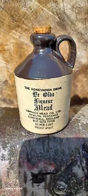 Buy Stoneware Bottle The Honeymoon Drink Cornish Mead Co. Newlyn,penzance, Cornwall • 7.50£