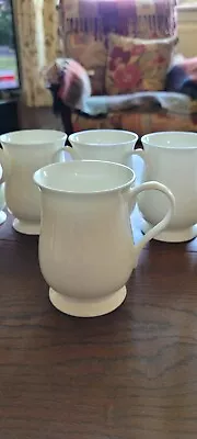 Buy White Bone China Mugs Set Of 6 • 24£