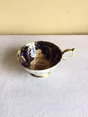 Buy Vtg Aynsley Bone China England Royalty Blue Floral Gold  Scalloped Edge Teacup • 16.50£
