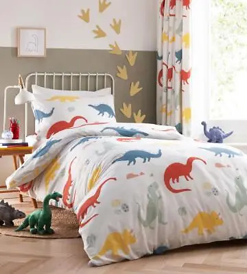 Buy Dinosaur Duvet Sets Little Boys Bedding Childrens Quilt Covers Kids Curtains • 44.99£