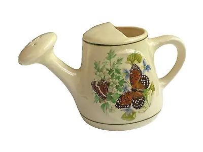 Buy Brixham Pottery Dawlish Ltd Ceramic Butterflies Floral Watering Can Decorative • 14.99£