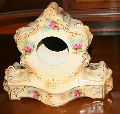 Buy Vintage Victorian J.Kent Porcelain Floral Painted Mantle Clock Case • 29.99£