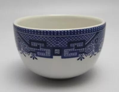 Buy CHURCHILL England SANDRINGHAM Geogrian Open SUGAR BOWL White/Blue WILLOW China • 9£
