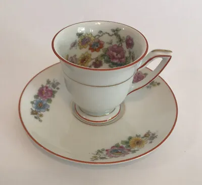 Buy Thomas Bavaria Porcelain Demitasse Teacup And Saucer Fantasy Pattern Floral • 17.08£