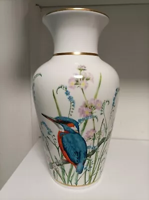 Buy Royal Worcester Pottery 'Kingfisher' Vase Ltd Edition 41/2500 • 79.95£