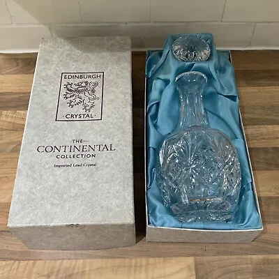 Buy Vintage Edinburgh Crystal Wine Decanter - Embassy Continental Collection - Boxed • 39.99£