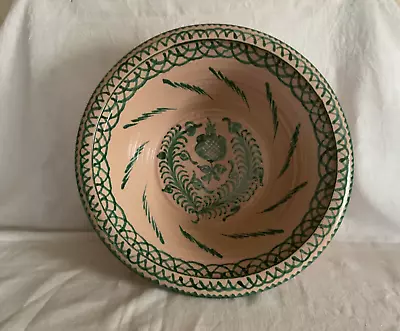 Buy Huge Lebrillo Earthenware Bowl Large Heavy Spanish Handmade Hand Painted Pancheo • 270£