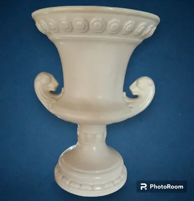 Buy White Neo Classical Ceramic Vase By English Pottery Company Falcon Ware  . C1950 • 45.35£