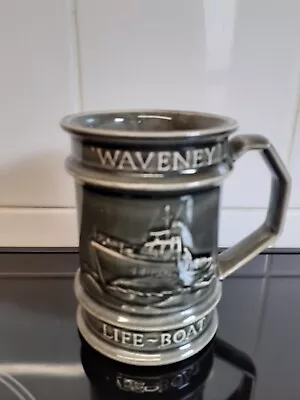 Buy Vintage Holkham Pottery Waveney RNLI Mug- Ggreen Glaze • 7£