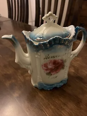 Buy Antique Porcelain Victorian ‘ Remember Me’ ‘Teapot? • 3.99£