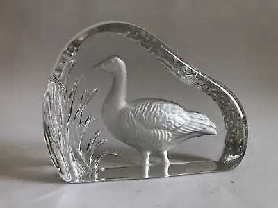 Buy Wedgwood Crystal Glass Goose Paperweight Ornament  • 10£