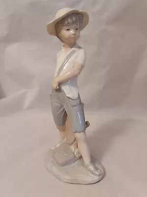 Buy Vintage Spanish Porcelain Figurine 'Boy With A Sling Shot' Nao By Lladro #0183 • 0.99£
