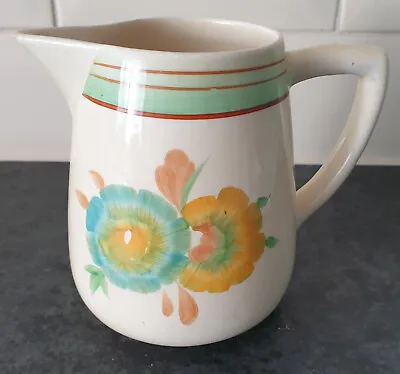 Buy Vintage Clarice Cliff Newport Pottery Honeydew Pattern Hand Painted 5  Tall Jug • 44.99£