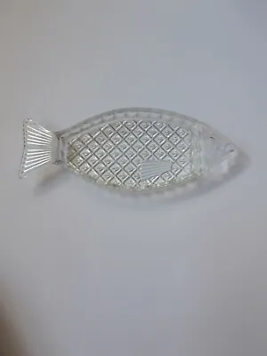 Buy Vintage Cut Glass Fish Shaped Hors D'oeuvres / Trinket Dish / Snack Dish • 2.50£