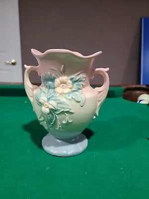 Buy Hull Art Pottery Vase W-4-6 1/2” Cute Cream, Pinks, Greens, White Wildflowers • 38.43£