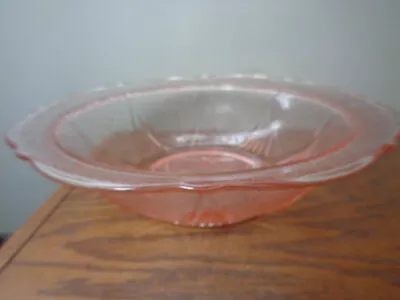 Buy Vintage Hazel Atlas Royal Lace Pink Depression Glass 10  Serving Bowl • 8.06£