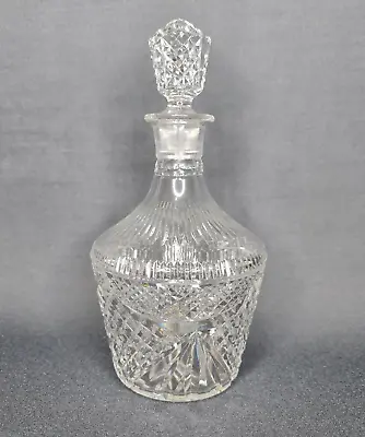Buy Crystal Decanter With Stopper Diamond Design 23cm Tall • 24.44£