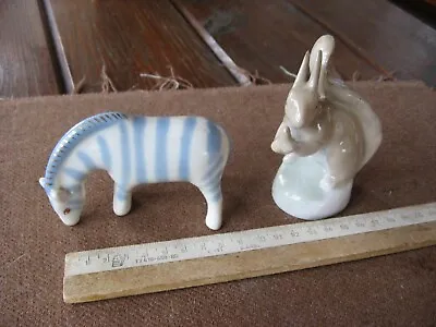 Buy RARE  Zebra  ZHK 1960-70s.Figurine Sculpture Porcelain Of The USSR+gift Squirrel • 19.92£