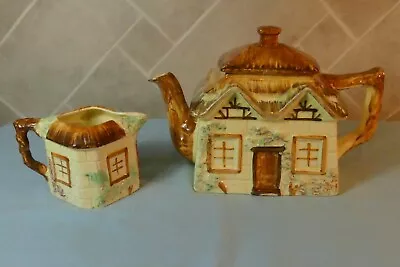 Buy Vintage Keele St. Pottery Cottage Ware - Teapot And Creamer • 15£