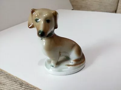 Buy Zsolnay Pottery, Dogs, Small Porcelain Dachshund Ornament, Made In Hungary • 12£