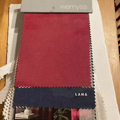 Buy Wemyss Weavecraft Ltd Lana Luxury Fabric Sample Book. Selection Of 35 Plain Samp • 8.95£