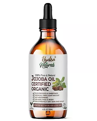 Buy Jojoba Oil Certified Organic For Hair Body Skin Face Pure Natural Cold Pressed • 9.49£