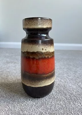 Buy West German Vase Pot Red Oxo Blood Possible Fat Lava Vintage 242-22 • 15£