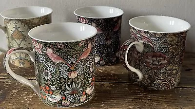 Buy Leonardo Collection Set Of 4 Fine China Coffee Mugs William Morris Pattern • 16.99£