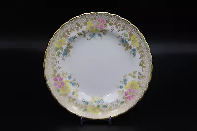 Buy 1947+ Vintage Tuscan Bone China Pink & Gold Scalloped Side Plate Made In England • 17.70£