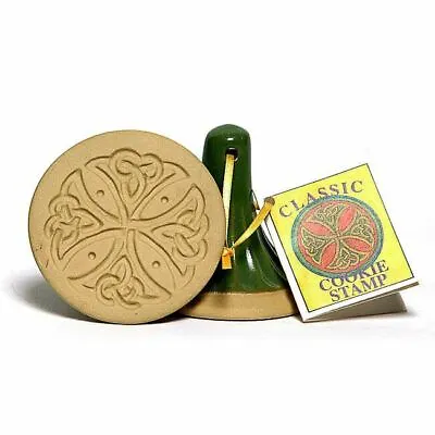 Buy Irish Cookie Stamp Celtic Cross Design Biscuit Stoneware Pottery. • 20.77£