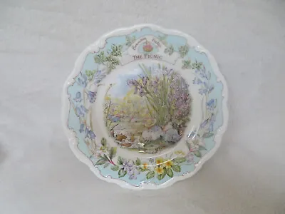 Buy ROYAL DOULTON BRAMBLY HEDGE 8 Inch THE PICNIC PLATE BONE CHINA 1st QUALITY • 44.49£