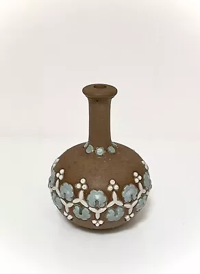 Buy Small Antique Royal Doulton Lambeth Silicon Ware Bud Vase • 18£
