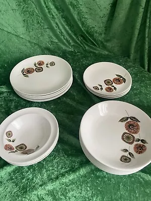 Buy Retro Johnson Brothers Snowhite 20 Piece Plates Dishes Bowls Scandi Inspired • 24.99£