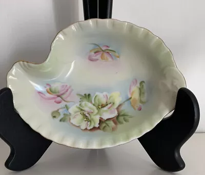 Buy Vintage 1940s Lefton China Hand Painted  To A Wild Rose  NE2602 Pattern Dish 7   • 16.35£