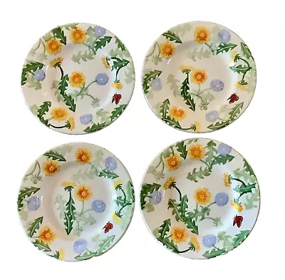 Buy Set Of Four NEW Emma Bridgewater Dandelion 8.5 In Plates First Quality • 167.83£